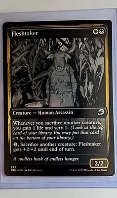 2022 MTG Magic The Gathering Innistrad Double Feature Foil #222 Fleshtaker - Image 1 of 2