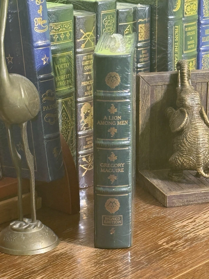 Gregory Maguire's A Lion Among Men, Signed Edition LEATHER BOUND - sealed - Image 1 of 4