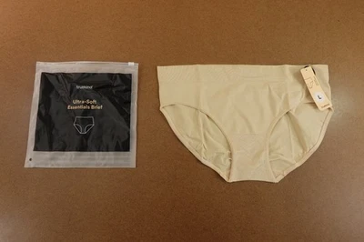 TrueKind Womens Size Large Ivory Full Coverage Ultra-Soft Essentials Brief NWT - Image 1 of 4