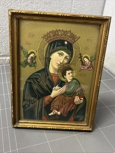 VINTAGE HOLY PICTURE HOLY MARY RELIGION CHURCH CATHOLIC JESUS OCCULT - Imagen 1 de 5
