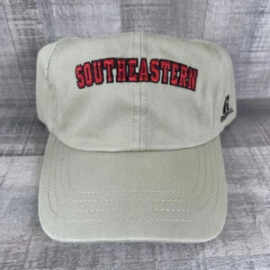 Russell Embroidered Tan Red & Black Southeastern Baseball Cap Adjustable - Picture 1 of 8