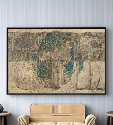 Arte de pared en lienzo/póster de Margaret Macdonald La princesa durmiente Foto 1 de 2