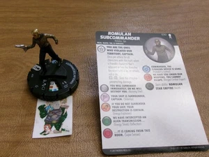 =Heroclix Star Trek AWAY TEAM Romulan Subcommander 030 with card = - Picture 1 of 1