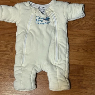 Swaddle Magic Sleepsuit Baby Merlin's Cotton Transition amarelo pequeno (12-18 libras) - Imagem 1 de 4