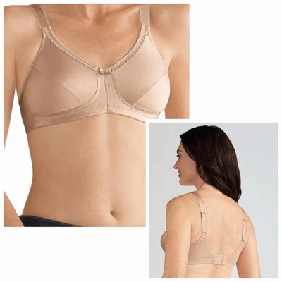 Amoena Rita SB 2004 Wire-Free Bra 40B + MaxTara Silicone Breast Forms Mastectomy - Image 1 of 4