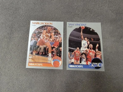 1990 Hoops Mark Jackson (Melendez Brothers) Sam Vincent (with Michael Jordan) - Image 1 of 2