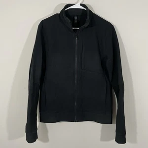 Chaqueta Lululemon Sojourn Para Hombre Mediana Negra Cremallera Completa Ropa Activa Gimnasio Cuello Simulado - Imagen 1 de 7