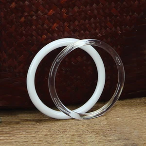 Plastic Acrylic Craft Rings (Pack of 6) Choose Color & Size 1.75", 3", 4" or 5" - Picture 1 of 8
