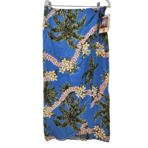 New NWT Hilo Hattie Lei Floral Tropical Maxi Wrap Front Size Medium - Picture 1 of 7