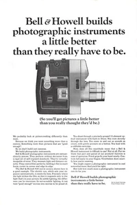 Bell & Howell 418 1965 cámara de película anuncio impreso vintage - instrumentos fotográficos - Imagen 1 de 1