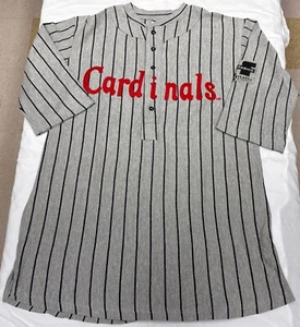 Camiseta deportiva a rayas gris réplica de los Cardenales de San Luis 1919 talla XL - Imagen 1 de 24