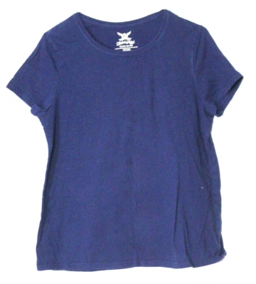 CAMISETA FADED GLORY damas talla XL se vende azul marino manga corta 100% algodón Foto 1 de 4