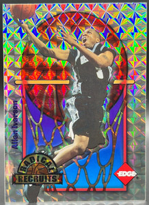 1996 Edge Radical Recruits Allen Iverson NM+ Philadelphia 76ers Promo Holo RC