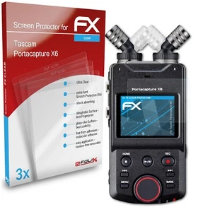 atFoliX 3x Pellicola Protettiva per Tascam Portacapture X6 chiaro - Foto 1 di 9