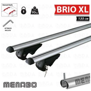 BARRE DA TETTO PORTATUTTO PER FIAT PANDA II CROSS DAL 2004 AL 2014 ALLUMIN ANTIF - Foto 1 di 3