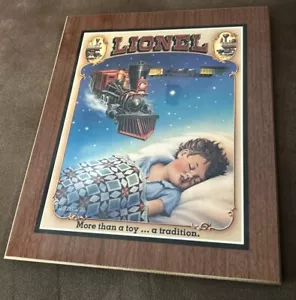 Lionel Trains More Than A Toy... A Tradition Placa de madera Dreaming Kid Deca-Frann - Imagen 1 de 2