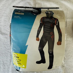 Fortnite Omega Costume Youth XL 14-16 Gray Jumpsuit Mask Padded Suit - Picture 1 of 2
