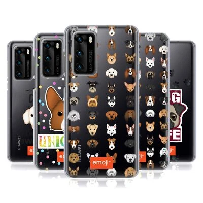FUNDA DE GEL SUAVE OFICIAL EMOJI® PERROS PARA TELÉFONOS HUAWEI. Foto 1 de 4