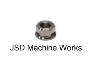 Grade 5 Titanium Inch Standard Nut Flange Hex Nut 3/8"-24 Thread - Picture 1 of 1