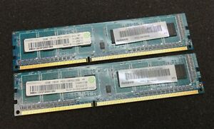 4GB Kit (2 x 2GB) Ramaxel Lenovo 64Y6649 PC3-10600U DDR3 1Rx8 Computer Memory 