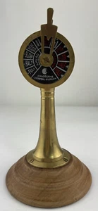 Vintage Chadburns Liverpool & London Double Face Brass Ship Telegraph - Picture 1 of 10
