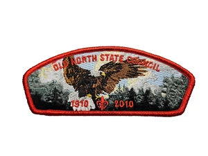 Boy Scout Old North State Council Strip 2010 100th BSA Ann. RED Border CSP - Picture 1 of 1