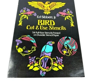 Bird Cut & Use Stencils Ed Sibbett Jr Book 54 Full Size Durable Paper Stencil 81 - Picture 1 of 12