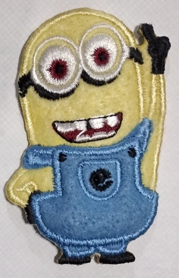 Set of 2 Kevin The Minion Despicable Me Embroidered Sew On Patch Est. 3" - Image 1 of 1