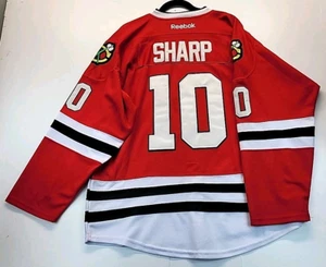 Chicago Blackhawks Patrick Sharp Reebok Hockey Jersey Stitched Mens 52 3XL - Picture 1 of 8