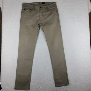 AG Adriano Goldschmied Pants 36x34 Taupe The Nomad Modern Slim Chino Khakis * - Picture 1 of 15