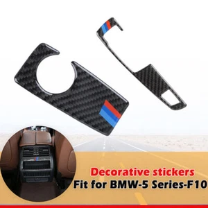 Carbon Fiber Interior Gear Shift Box Panel Interior Trim for BMW F10 2011-2017 A - Picture 1 of 7