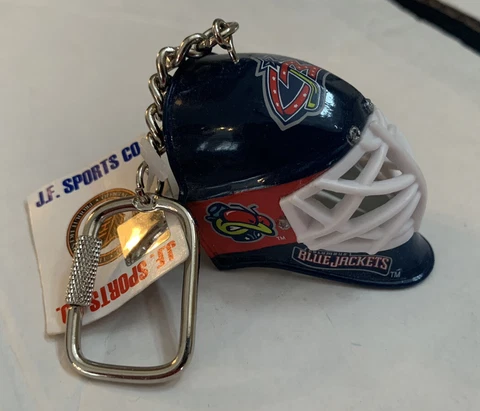 Columbus Blue Jackets Goalie Helmet Keychain - JF Sports Cover