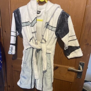 Star Wars Dressing Gown Size 5-6 Years Stormtrooper - Picture 1 of 4