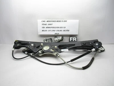 Regulador de ventana de puerta delantera derecha Mercedes Benz E350 2006-2009 A2117200246 OEM Foto 1 de 4