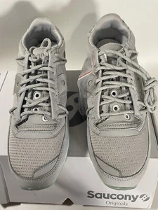 Saucony Jazz grau Sneaker Schnürschuhe Unisex Größe M12 W13 - Bild 1 von 7