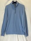 Crown & Ivy Large 1/4 Zip Baby Blue Pullover Shirt See Pics for Condition