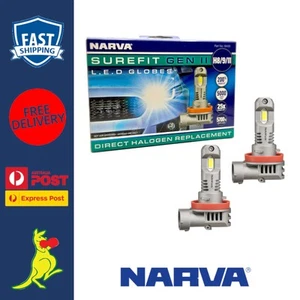 Narva H8 / H9 / H11 LED Globes Surefit GEN II Pair 12V / 24V Pair H8 / H9 / H11 - Picture 1 of 6