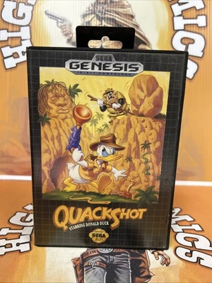 QUACKSHOT STARRING DONALD DUCK BOX & MANUAL ONLY SEGA GENESIS VERY GOOD - Image 1 of 4