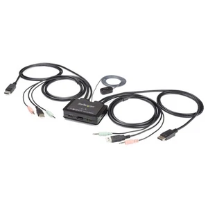 StarTech.com 2 Port DisplayPort KVM Switch - 4K 60Hz - Compact Dual Port UHD DP - Bild 1 von 7