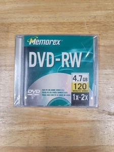 Memorex DVD-RW 4.7GB / 120 minute BRAND NEW SEALED - Picture 1 of 2