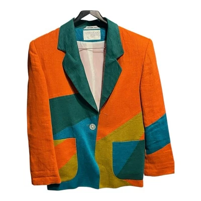 Chaqueta Blazer De Colección Escena Internacional Colorblock Foto 1 de 4