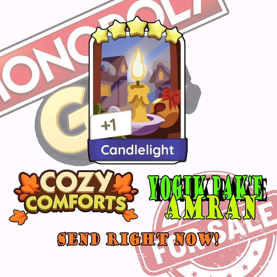 PEGATINAS CANDLELIGHT MONO_POLY_GO 5⭐⭐⭐⭐⭐ (juego 21) Foto 1 de 1