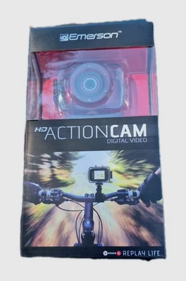 Emerson EVC355RD Action Cam Digital Camera 720p HD Video Waterproof Sealed Box - Image 1 of 4