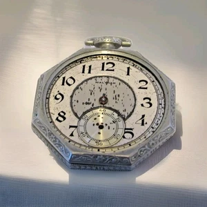 Reloj Bolsillo Waltham Octagon 19 Joyas ¿Repuestos o Reparación Oro? Estuche Spartan #W1-52 - Imagen 1 de 11