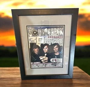 30 Seconds To Mars Autographed Framed Magazine. - Picture 1 of 4
