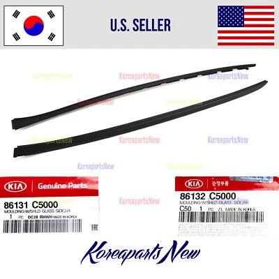 Windshield Pillar Side Moldings Trim Right + Left ⭐2pcs⭐ fits Sorento 2016-2020 - Изображение 1 из 2