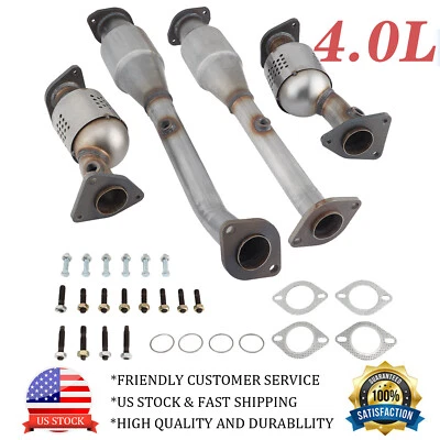 4PCS Catalytic Converter W/ Gasket For Nissan NV 1500 2500 3500 2012-2017 4.0L - Image 1 of 4
