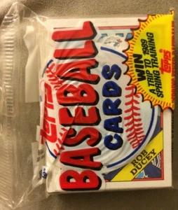 1988 Topps Baseball Card Jumbo Cello Pack 37 Cards Rob Ducey Blue Jays Showing - Picture 1 of 2