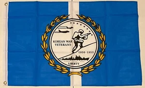 Nueva BANDERA DE VETERANOS DE LA GUERRA DE COREANOS 2X3 pies calidad superior resistente a la decoloración vendedor de EE. UU. - Imagen 1 de 4