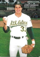 1989 Mother's Cookies Baseball Jose Canseco #1 NM/MT OAKLAND ATHLETICS/SHARP